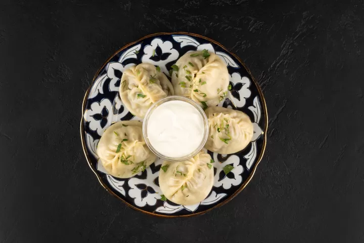  Манты с телятиной на пару