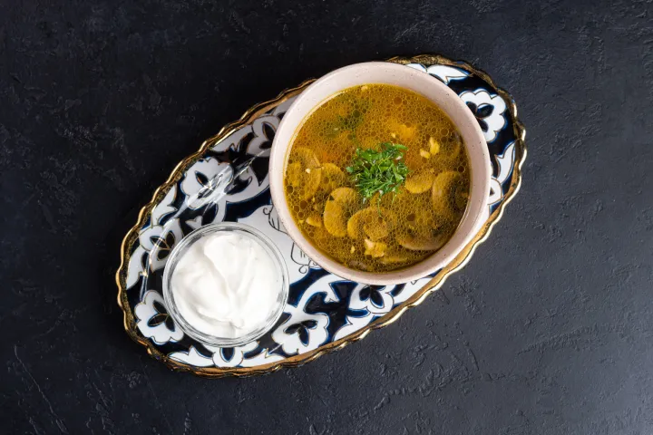 Перловый с грибами